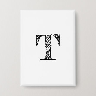 Vintage Engraved Monogram Button