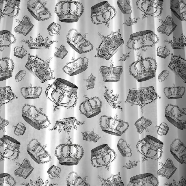 Vintage Engraved Royal Crowns Fabric (Creator Uploaded)