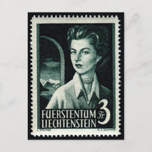 Vintage Engraved Stamp Postcard
