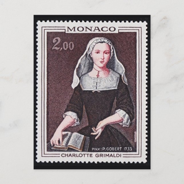 Vintage Engraved Stamp Postcard (Front)