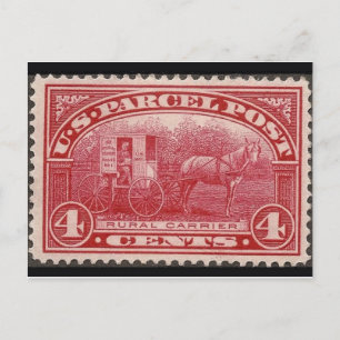 Vintage Engraved Stamp Postcard