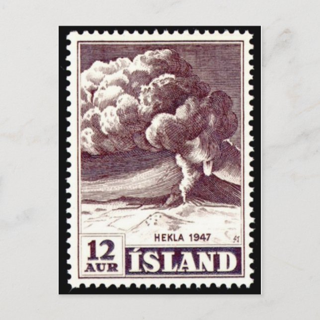 Vintage Engraved Stamp Postcard (Front)