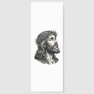 Vintage Engraving Crown of Thorns Portrait Design_ Bookmarks