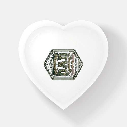 Vintage Engraving Dad Mountain Badge Shirt Design_ Paperweight