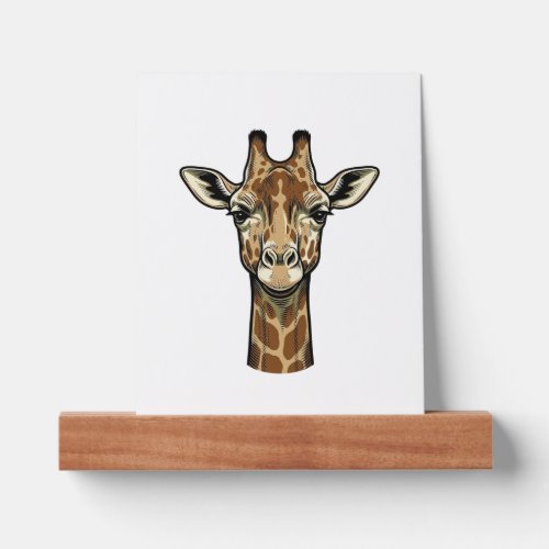 Vintage Engraving Giraffe Vector Art Design_1 Picture Ledge