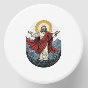 Vintage Engraving Jesus Mountain Shirt Mini Candle Favors
