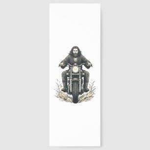 Vintage Engraving Motorcycle Rider Vector Design_1 Bookmarks