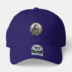 Vintage Engraving Religious Portrait Shirt 47 Brand Hat