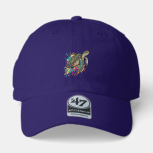 Vintage Engraving Sea Turtle Color Splash Shirt_1 47 Brand Hat