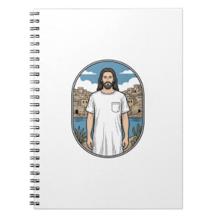 Vintage Engraving Spiritual Figure Scenic T-Shirt Notebook
