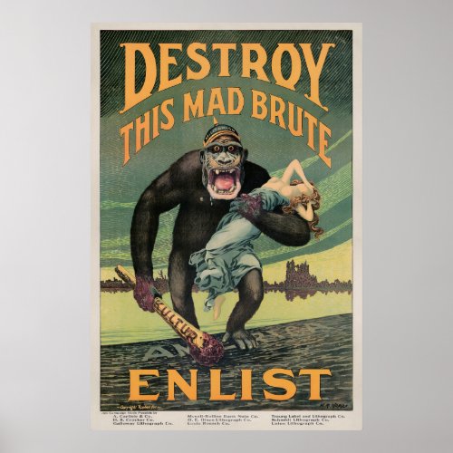 Vintage Enlistment poster