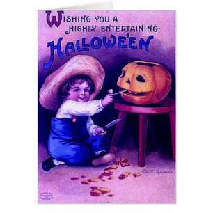 Vintage Entertaining Halloween Cards