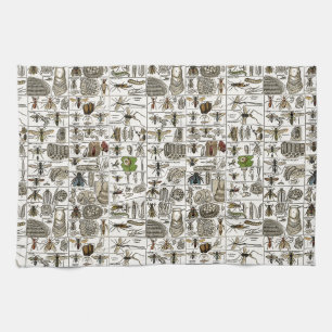 Vintage Entomology Towel