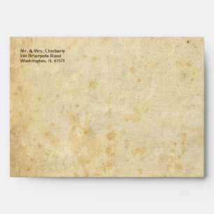 Vintage Envelope With Damask Inside