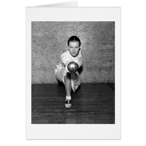 Vintage Epee Lunge Fencing Card