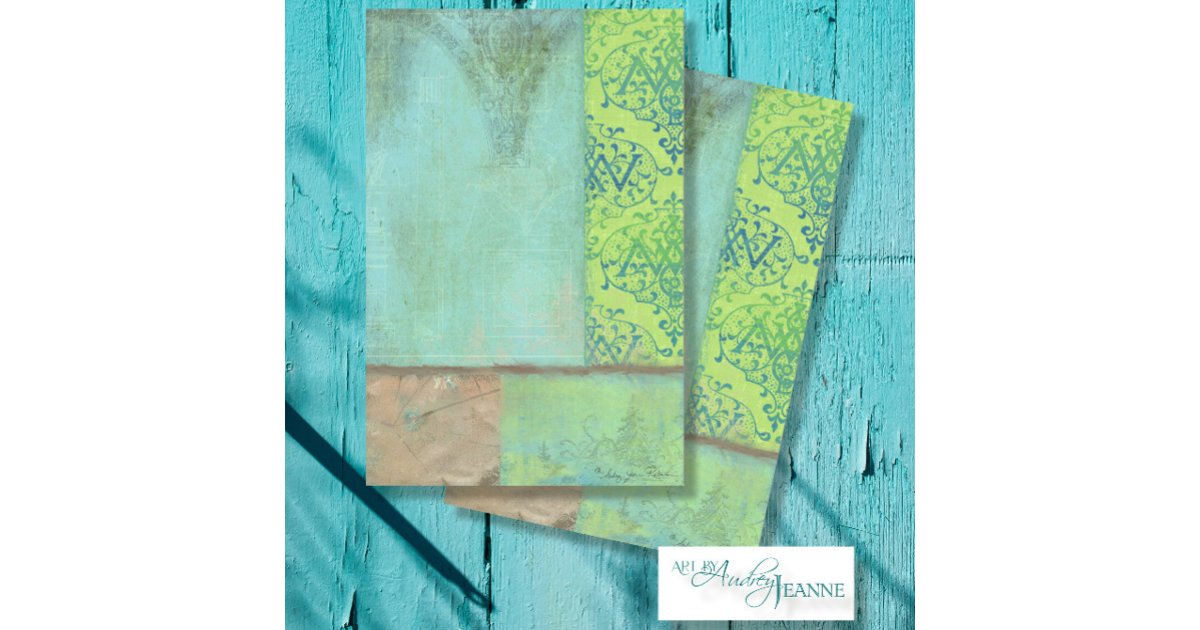 Vintage Ephemera BOHO Botanical Lemon Decoupage Tissue Paper | Zazzle