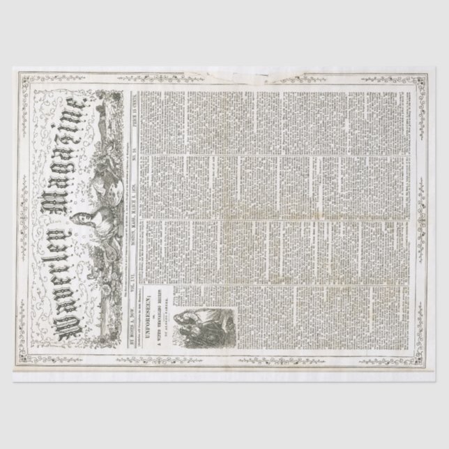 Vintage Ephemera Decoupage Paper (Front)