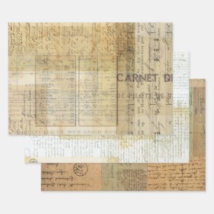 Vintage Ephemera Decoupage/Wrap Sheet Set