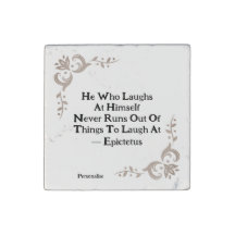 Vintage Epictetus Laughs Quote Personal Fun