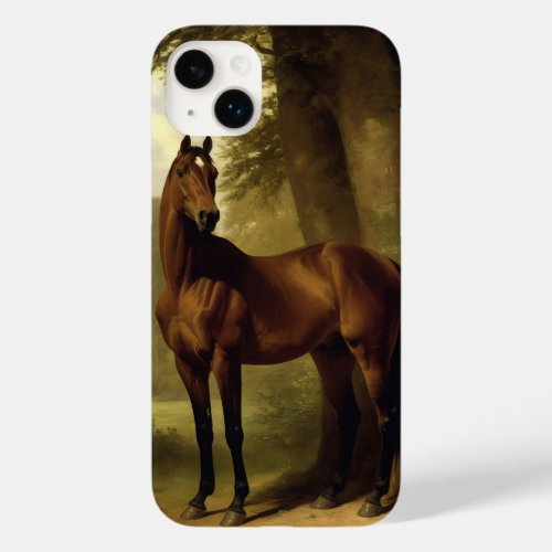 Vintage Equestrian Brown Hunter Horse Painting Case_Mate iPhone 14 Plus Case
