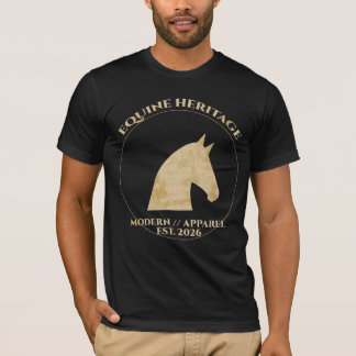 Vintage Equestrian Heritage Badge T-Shirt Classic