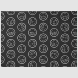 Vintage Equestrian Horse Riding Art Print Pattern Tissue Paper