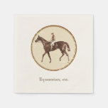 Vintage Equestrian Paper Napkins at Zazzle