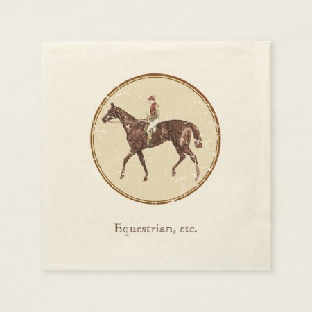 Vintage Equestrian Paper Napkins
