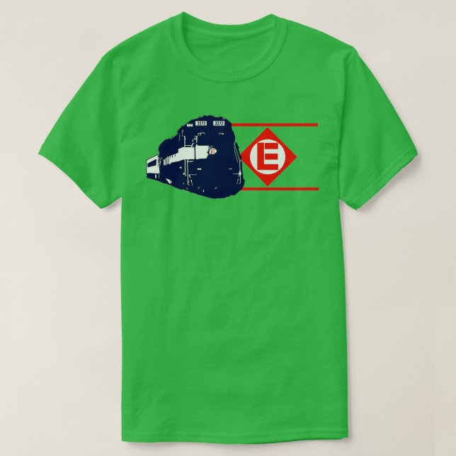 Vintage Erie Lackawanna Railway 2 T-Shirt (Design Front)