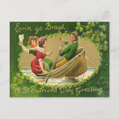 Vintage Erin Go Bragh St Patricks Day Card