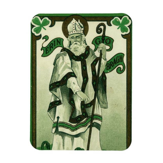 Vintage - Erin Go Bragh - St. Patrick's Greetings Magnet (Vertical)