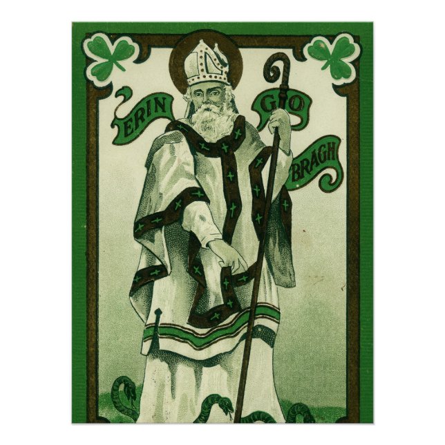Vintage - Erin Go Bragh - St. Patrick's Greetings Poster (Front)