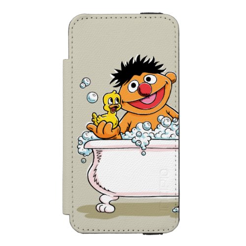 Vintage Ernie in Bathtub iPhone SE55s Wallet Case