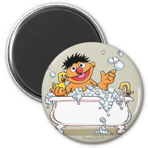 Vintage Ernie in Bathtub Magnet