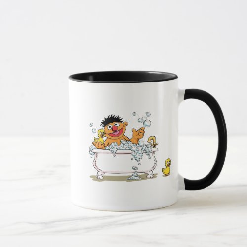 Vintage Ernie in Bathtub Mug