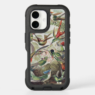 Vintage Ernst Haeckel Colorful Hummingbird Poster iPhone 16 Case