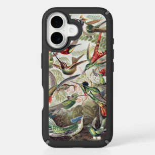 Vintage Ernst Haeckel Colorful Hummingbird Poster iPhone 16 Case