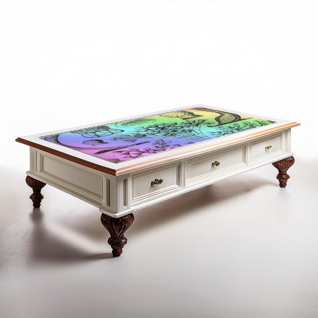 Vintage Ernst Haeckel Rainbow Colored Poster Print Tissue Paper (Creator Uploaded)