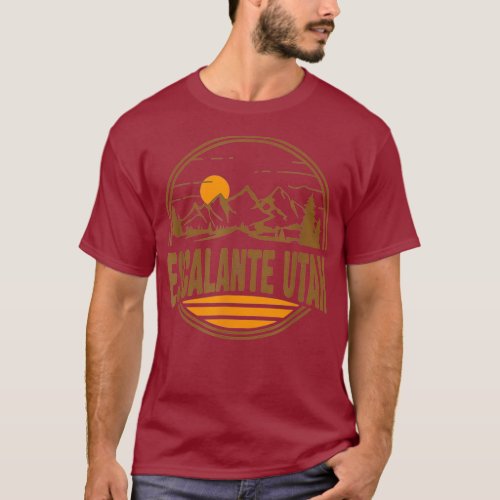 Vintage Escalante Utah Mountain Hiking Souvenir T_Shirt