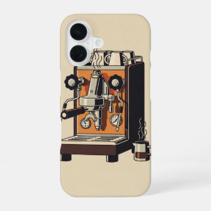 Vintage Espresso Machine iPhone 16 Case