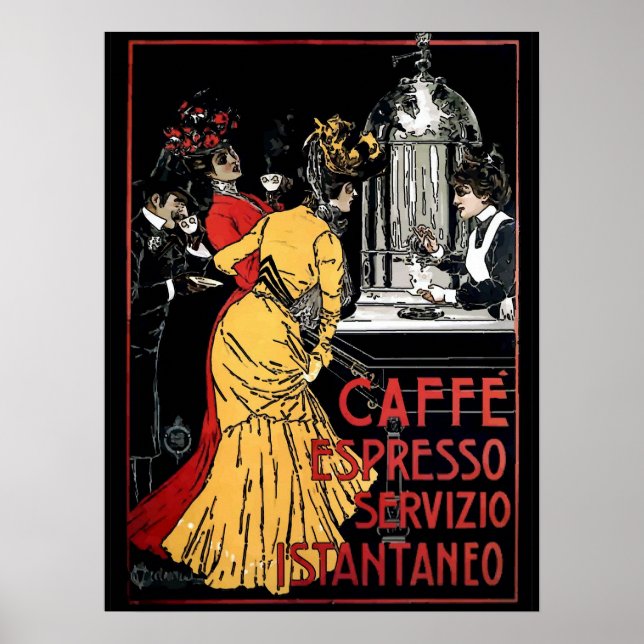 Vintage Espresso Poster (Front)