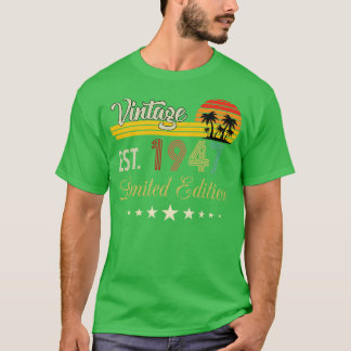 Vintage Est 1947 Limited Edition Birthday T-Shirt
