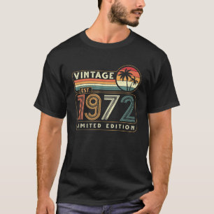 Vintage Est. 1972 50Th Birthday Limited Edition 50 T-Shirt