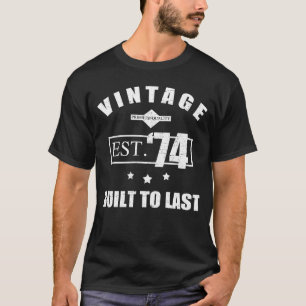 Vintage Est. 1974 50th Birthday T-Shirt