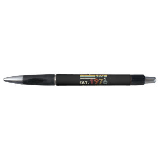 Vintage Est 1976 Retro Sunset Palm Trees Birthday Pen
