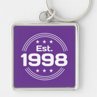 Vintage Est. 1998 Limited Edition Text Keychain