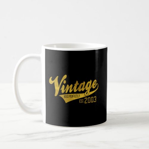 Vintage Est 2003 Hoodie 16 Yrs Old B_Day 16Th Birt Coffee Mug