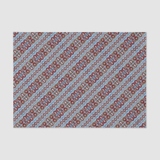 Vintage Estonian blue and brown floral folk art Tissue Paper