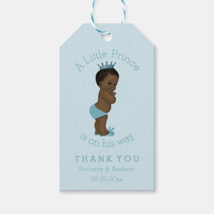 Vintage Ethnic Prince Baby Shower Personalized Gift Tags