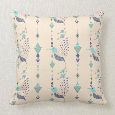 Vintage ethnic tribal aztec bird throw pillow Vintage ethnic tribal aztec bird throw pillow